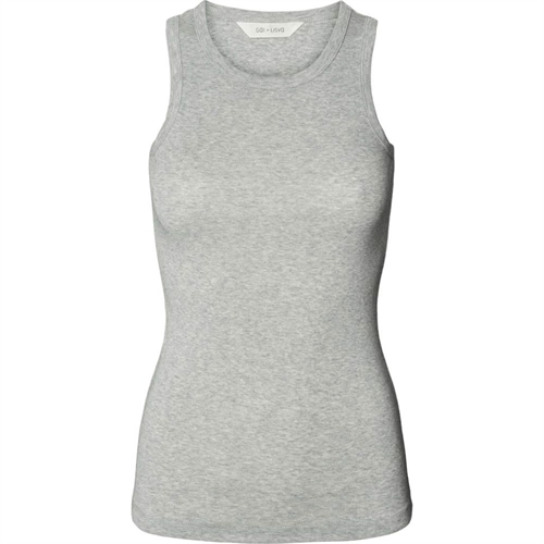 GAI + LISVA ALBERTE COTTON 1X1 RIB TOP LIGHT GREY
